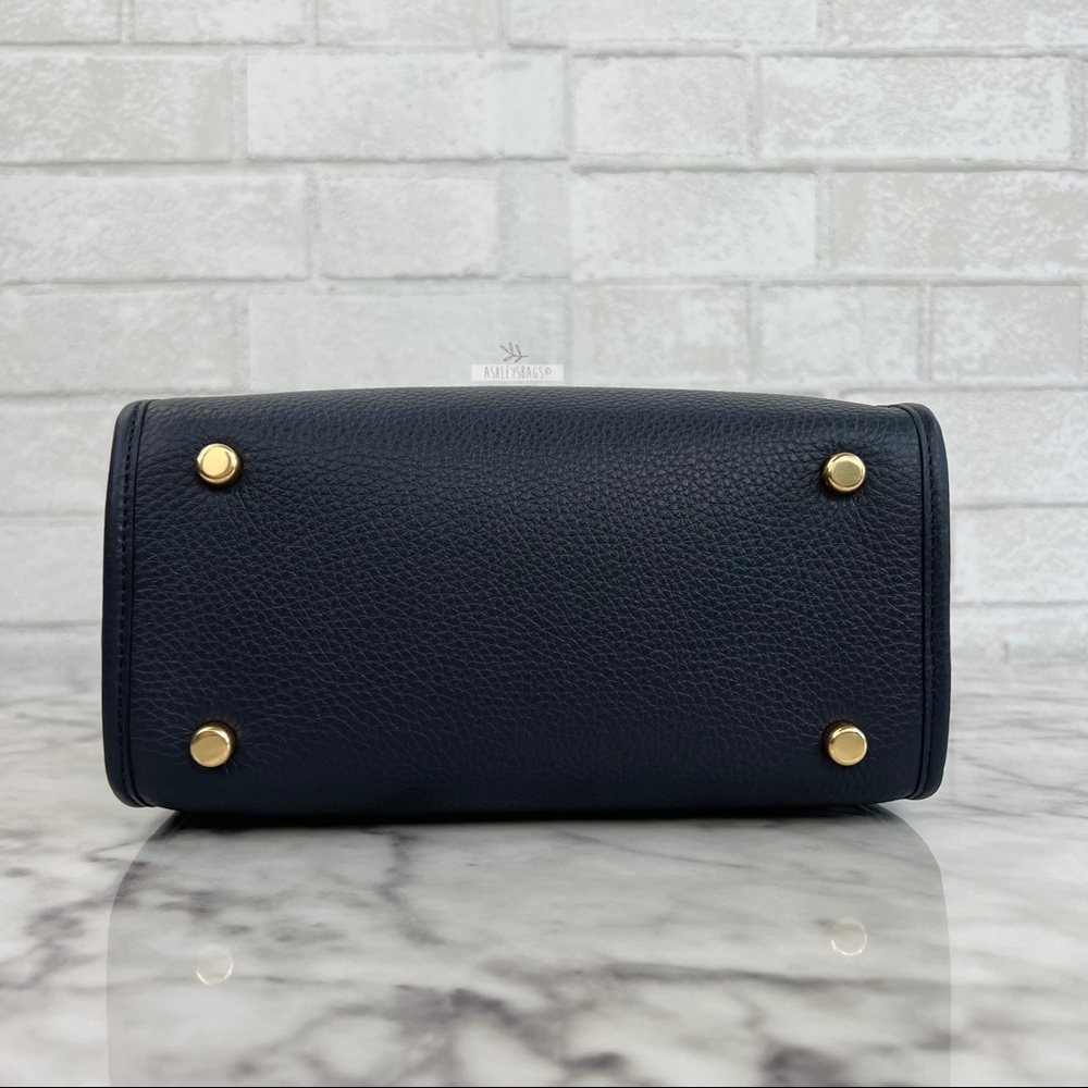 Coach Dempsey Tote 22 With Garden Plaid Print And Coach Patch Crossbody Midnight - Picture 8 of 13